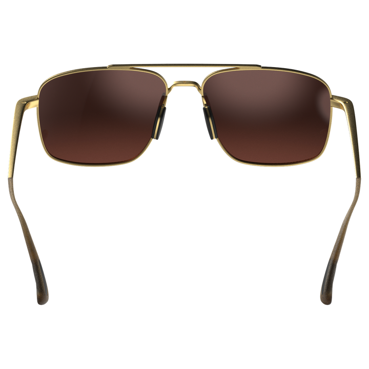Sunglasses Accel S140GLBRSL Gold Brown Silver#color_gold-brown-silver