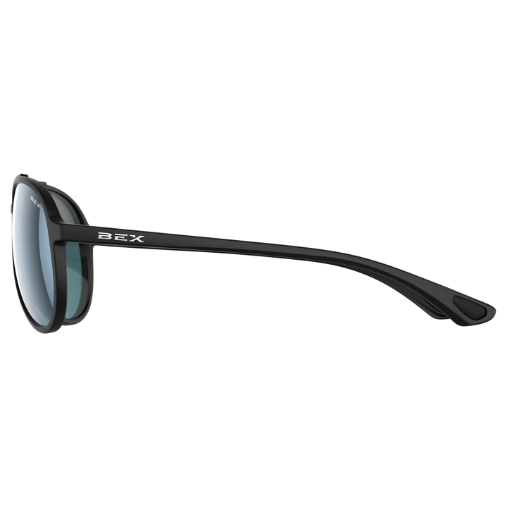 Sunglasses Wesley Lite S124BKGYBS Black Gray Blue-Silver#color_black-gray-blue-silver